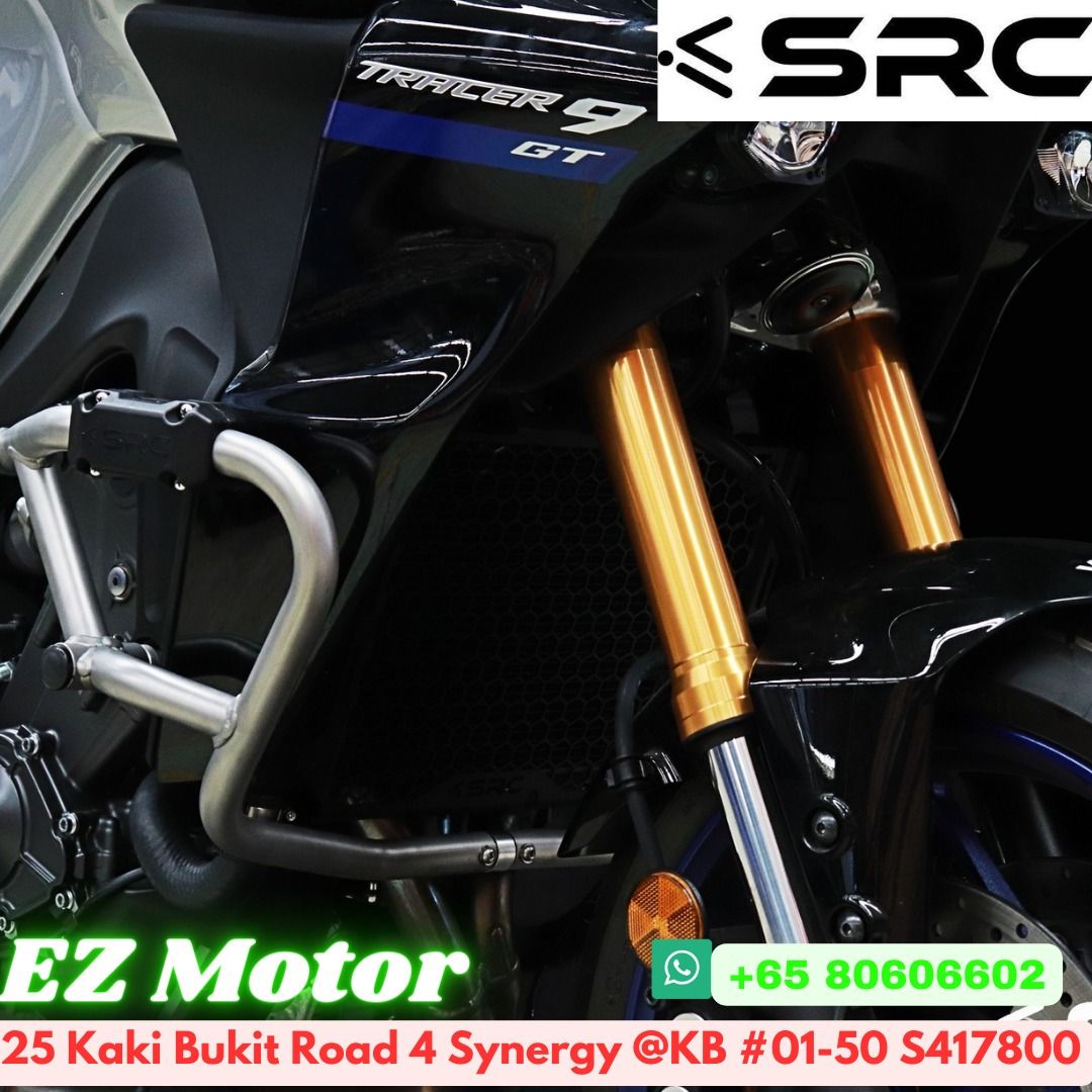 Tracer 9 GT (2022) SRC Crash Bars (Pre Order), Motorcycles, Motorcycle