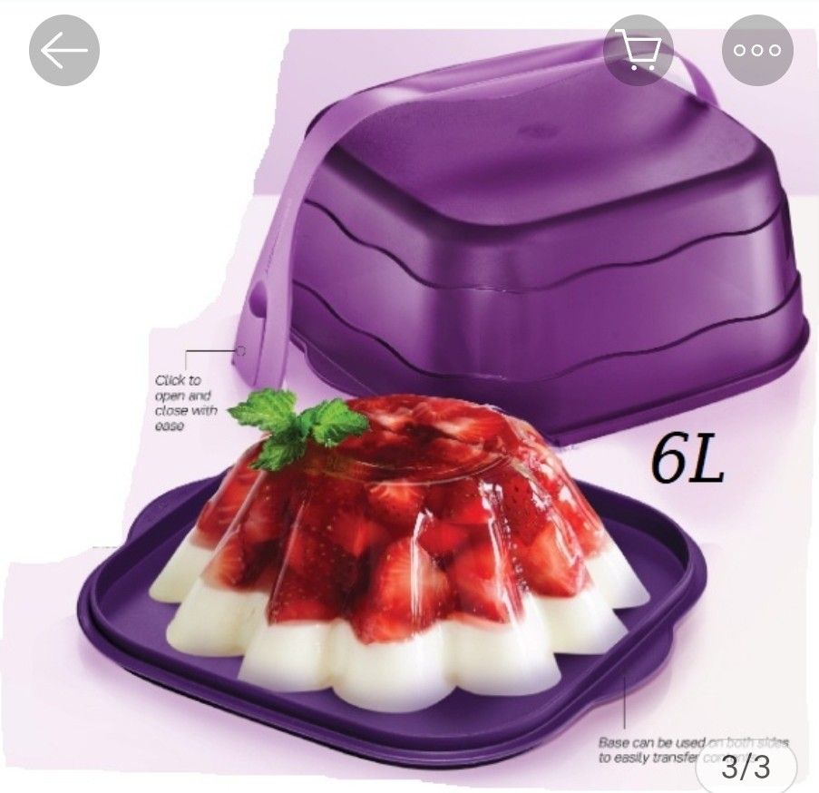 Tupperware 6L cake carrier, Furniture & Home Living, Kitchenware &  Tableware, Other Kitchenware & Tableware on Carousell