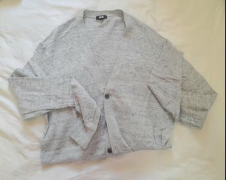 Uniqlo grey cardigan