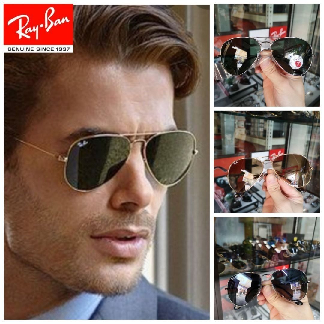 Unisex RB3025 Aviator RayBan Sunglasses Authentic Top Gun Inspired Tom Cruise New Modern Classic Aviators available Many design color and sizes