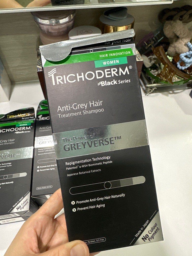 Unopen Trichoderm Anti Grey Hair Treatment Shampoo, Beauty & Personal