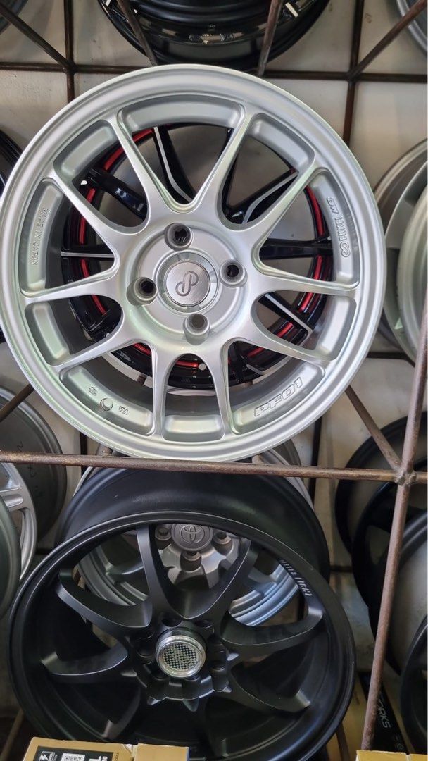 USED ENKEI Rim Set 15”, Car Accessories, Tyres & Rims on Carousell