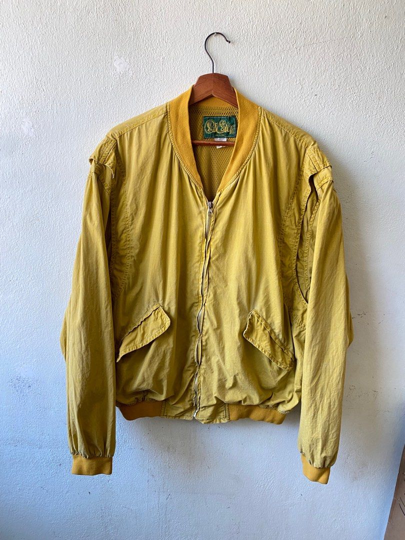 vintage bomber jacket made in italy jacket, Men's Fashion, Coats ...