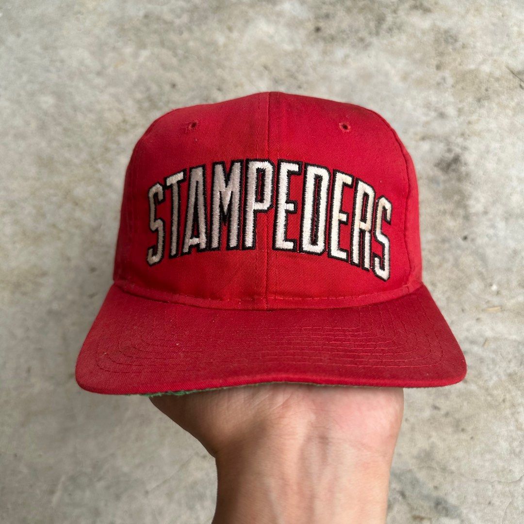 Vintage Calgary Stampeders Starter Arch Snapback Cap Men s