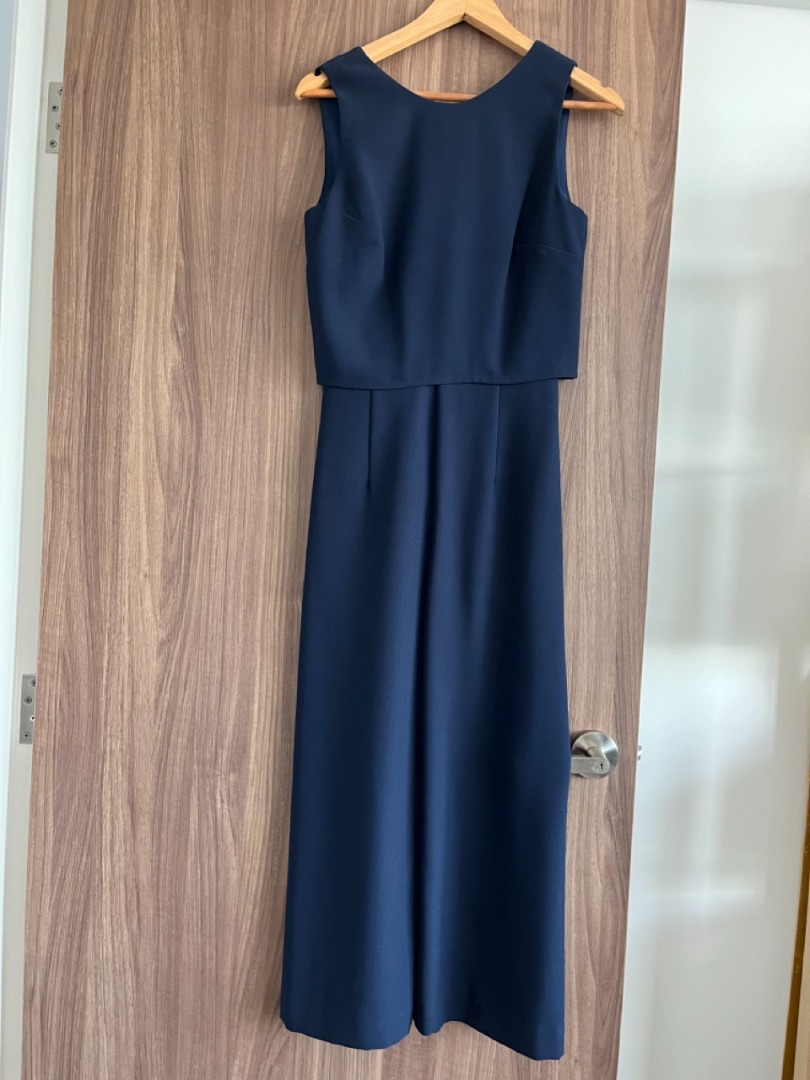Warehouse navy jumpsuit hotsell