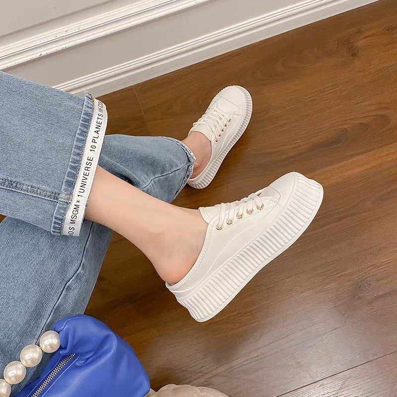 White platform slip on sale