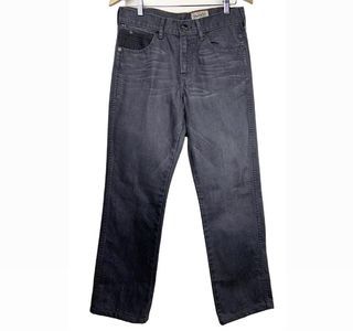 Wrangler Texas Rugged sz 31 x 32 cotton men long pants jeans dark grey casual