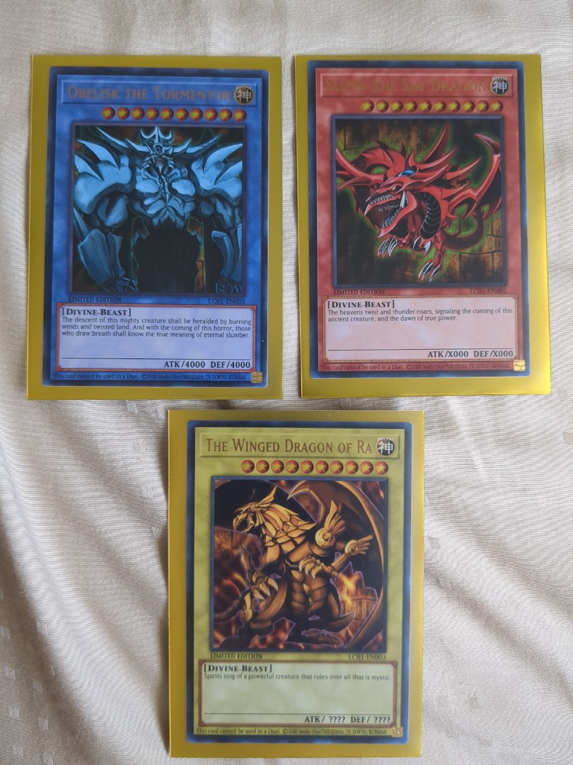 Yu Gi Oh God Cards Yugioh Hobbies And Toys Toys And Games On Carousell 6248