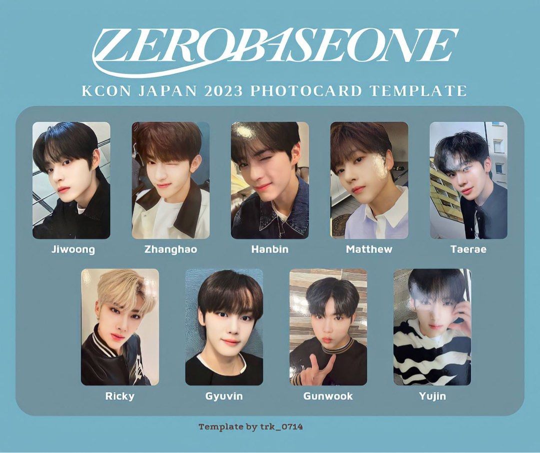 [WTS] ZEROBASEONE ZB1 Kcon photocard, Hobbies & Toys, Collectibles