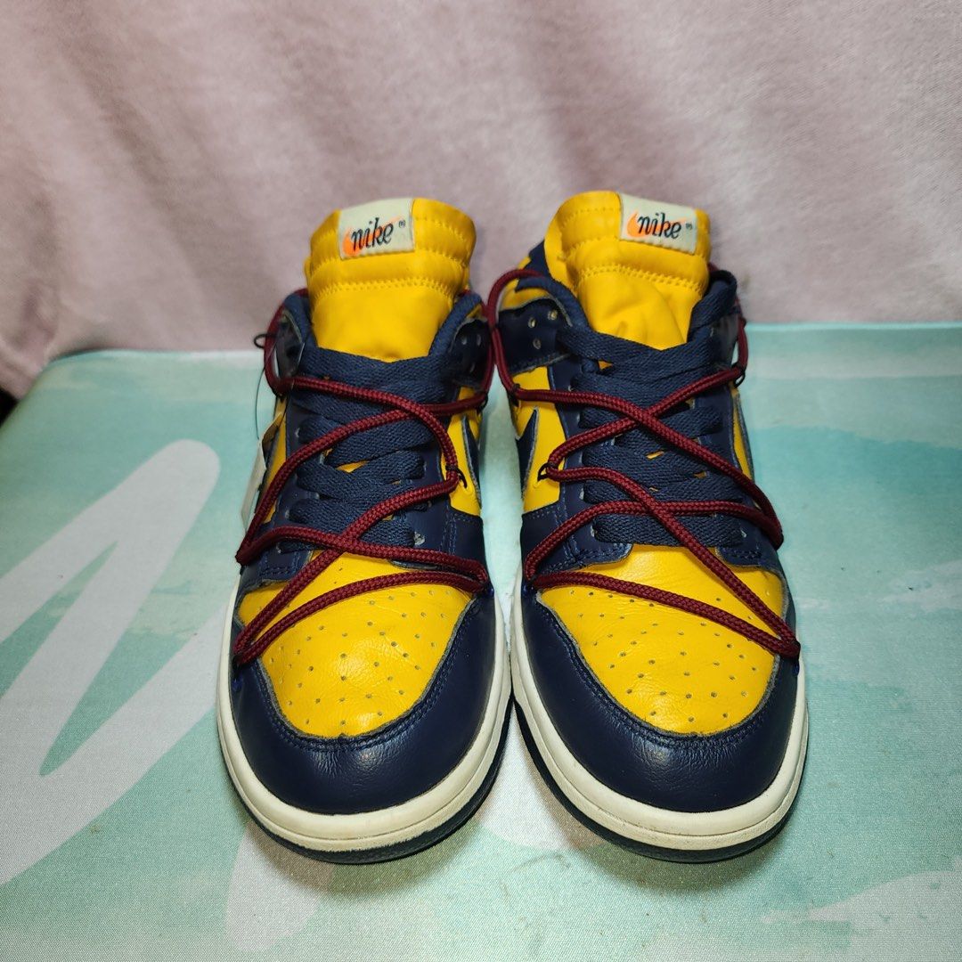 127.Nike Dunk Low x Off White Michigan Size 42 Insole 26,5 cm Made in china