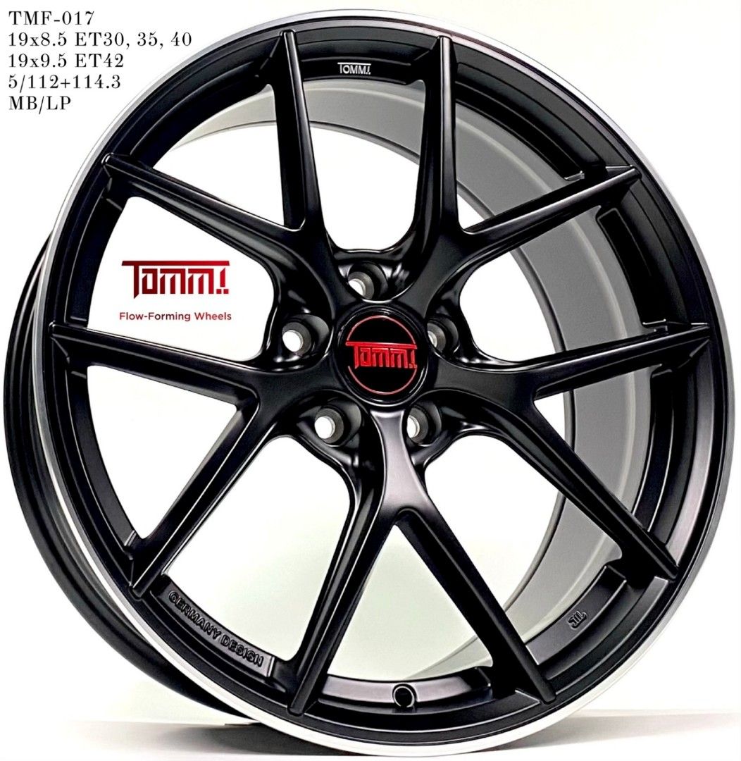 19" Tommi TMF017 Matt Black, Car Accessories, Tyres & Rims on Carousell