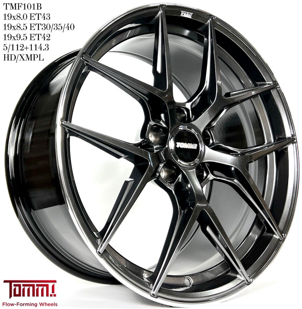 19" Tommi TMF101B Hyper Dark, Car Accessories, Tyres & Rims on Carousell