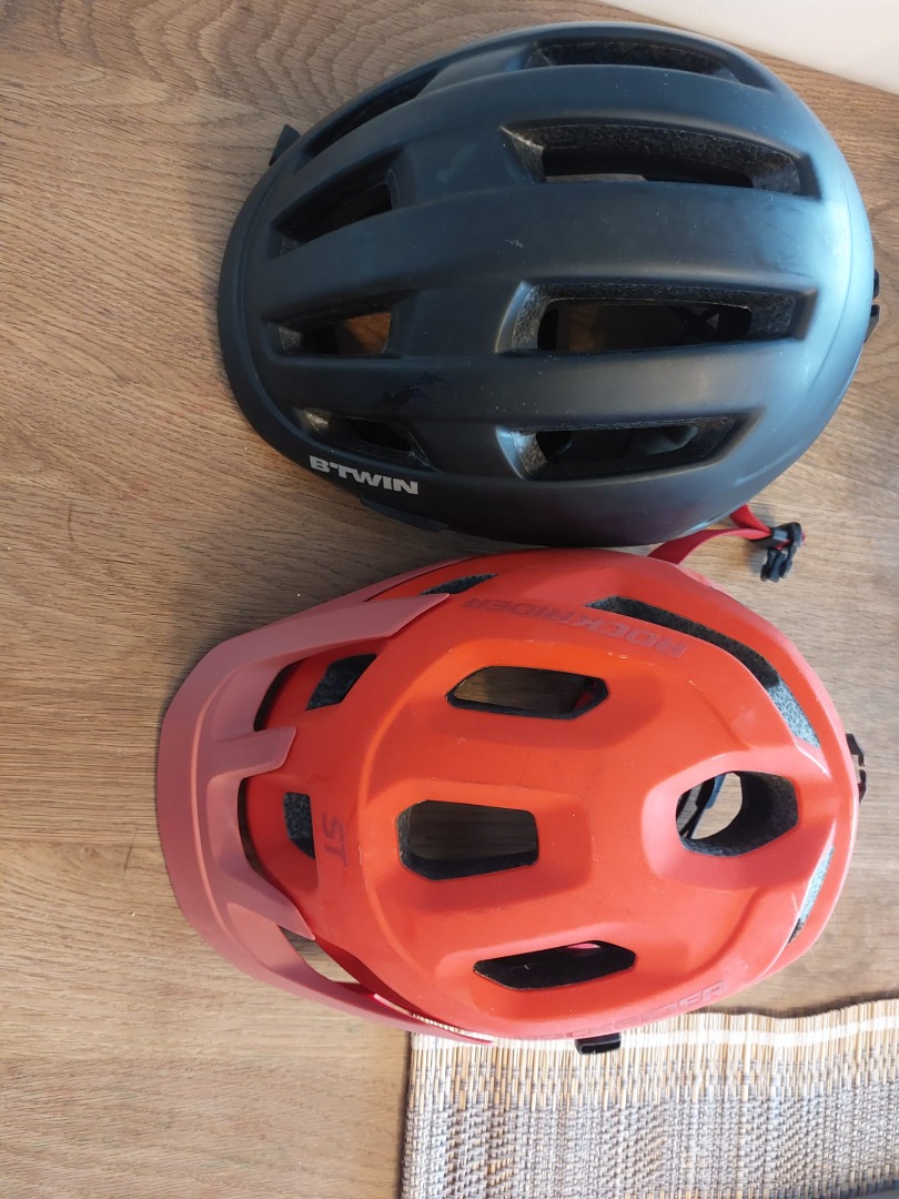 2x Decathlon helmets, Sports Equipment, Bicycles & Parts, Parts