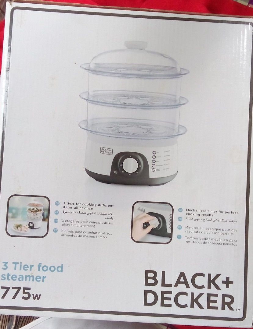 BLACK+DECKER 3 TIER FOOD STEAMER HS6000 