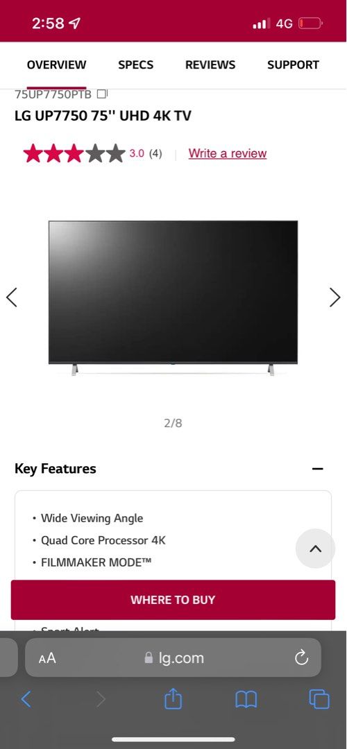 100 tv only 1 years plus old. Need to repair lcd, TV & Home Appliances