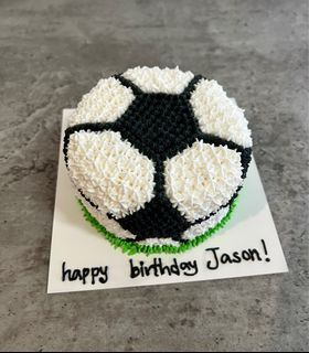 4 inch 3D soccer football theme cake