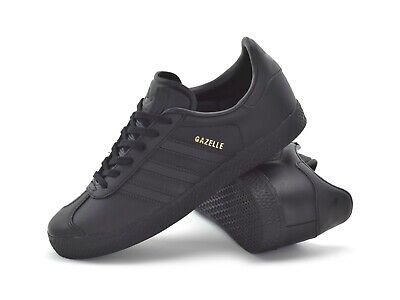 All black leather new arrivals adidas gazelle