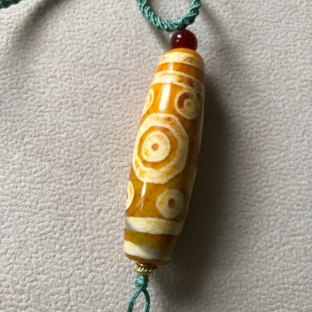 ❁❀✿✾ 火供九眼天珠 置物 赤❁❀✿✾ 法衣火供十一眼天珠11 eyes dzi, Hobbies & Toys, Memorabilia