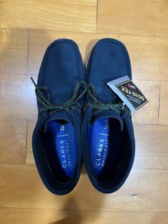 (全新) BEAMS BOY x CLARKS / WALLABEE GTX 深藍 中筒 防水 日系 23.5
