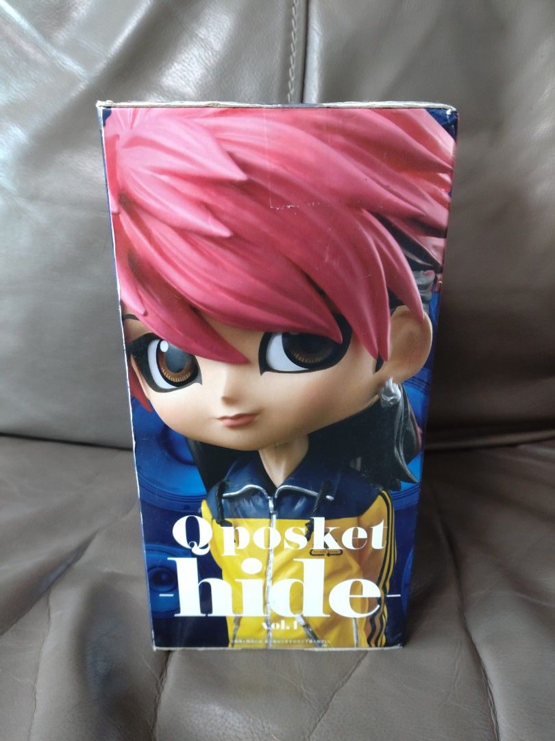 日版 hide 松本秀人 闊盒 模型 公仔 Qposket figure, 興趣及遊戲, 玩具 & 遊戲類 - Carousell