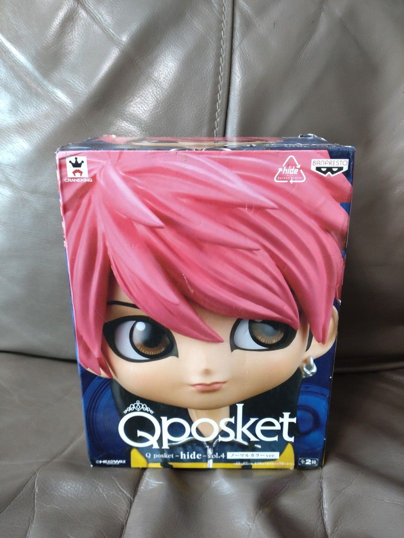 日版 hide 松本秀人 闊盒 模型 公仔 Qposket figure, 興趣及遊戲, 玩具 & 遊戲類 - Carousell