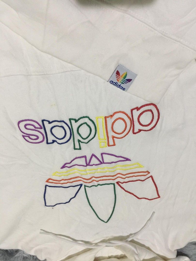 Pride trefoil outline hoodie hotsell