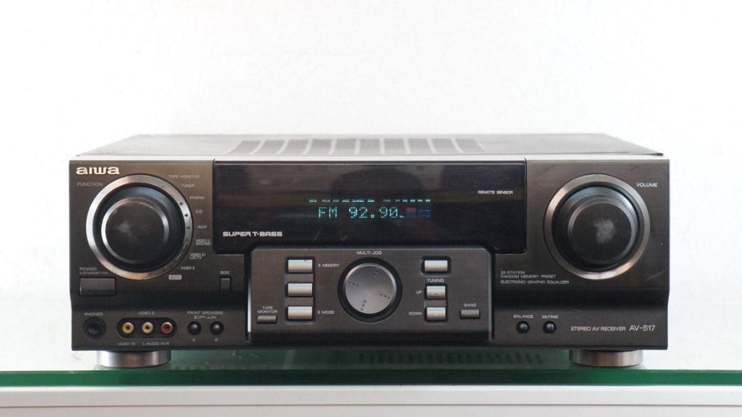Aiwa AVS17 Stereo AV Receiver + SXWNF959 Speakers Combo Set, Audio