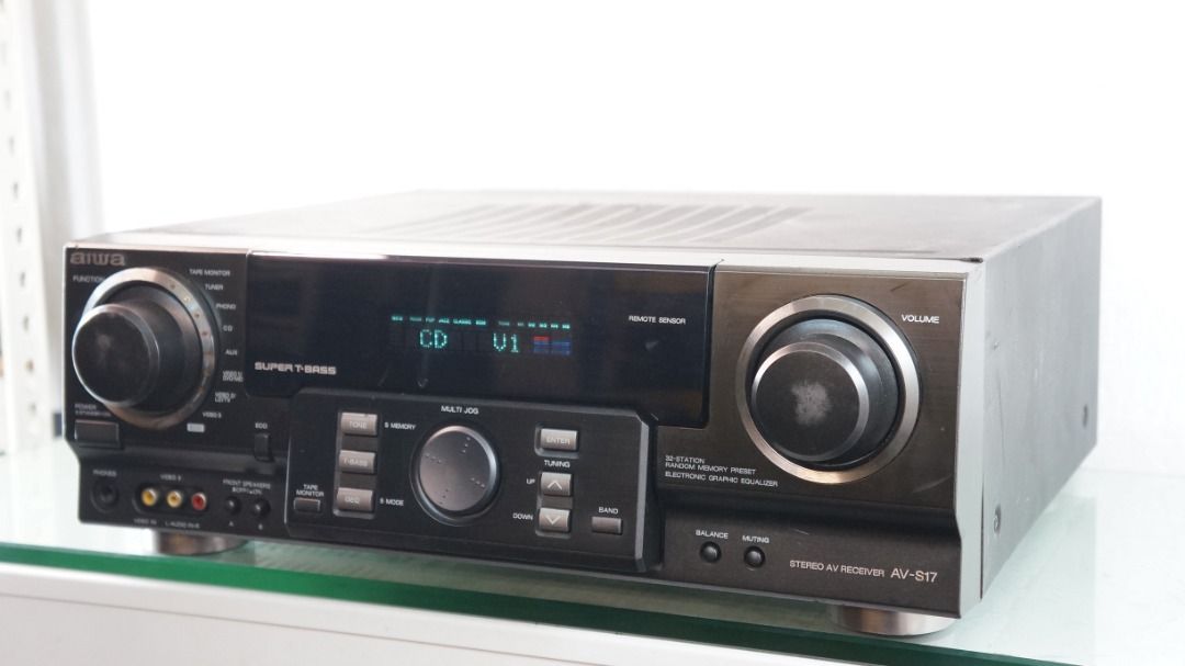 Aiwa AVS17 Stereo AV Receiver + SXWNF959 Speakers Combo Set, Audio