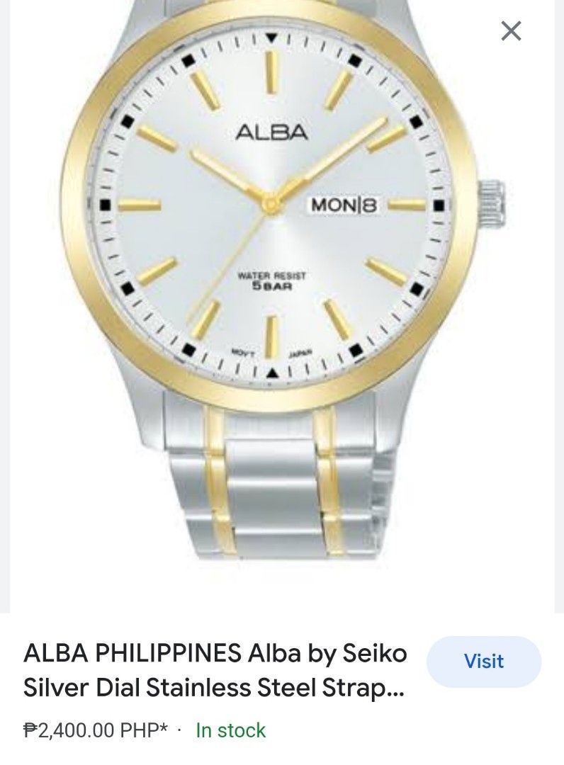 Alba watch original price outlet