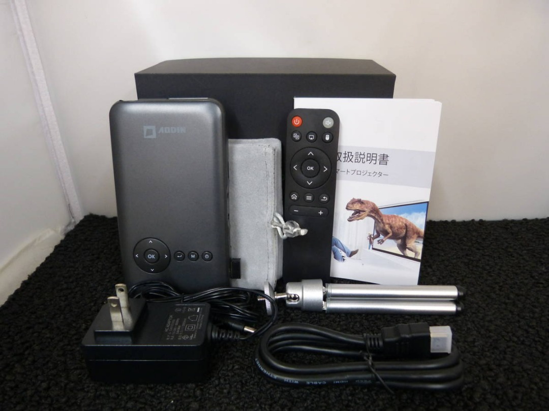 AODIN モバイル ミニプロジェクタースマート Wi-Fi Bluetooth - テレビ 