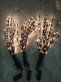 Artificial branches with lights