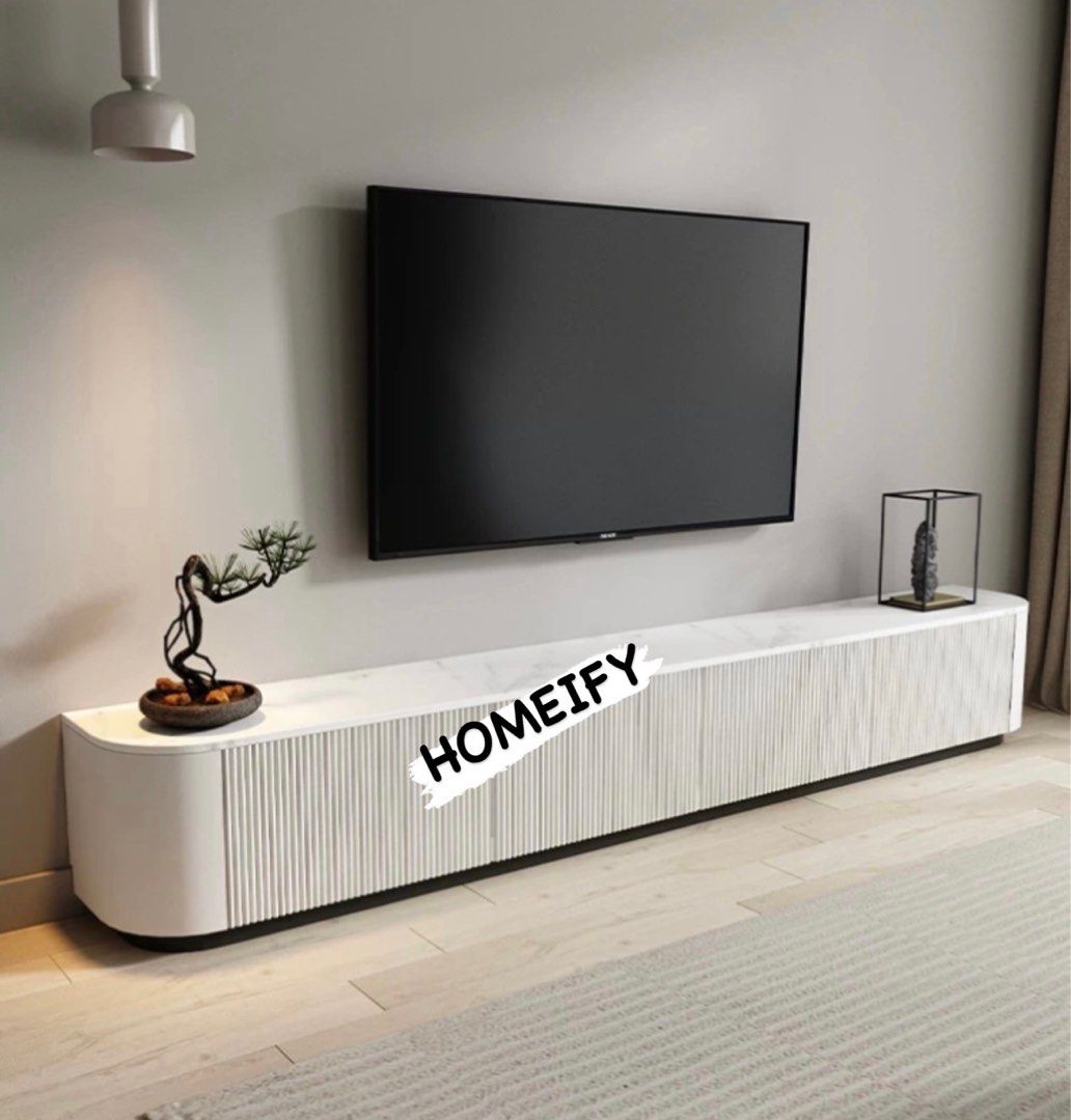ASHLENS Modern Marble TV Console, Furniture & Home Living, Furniture