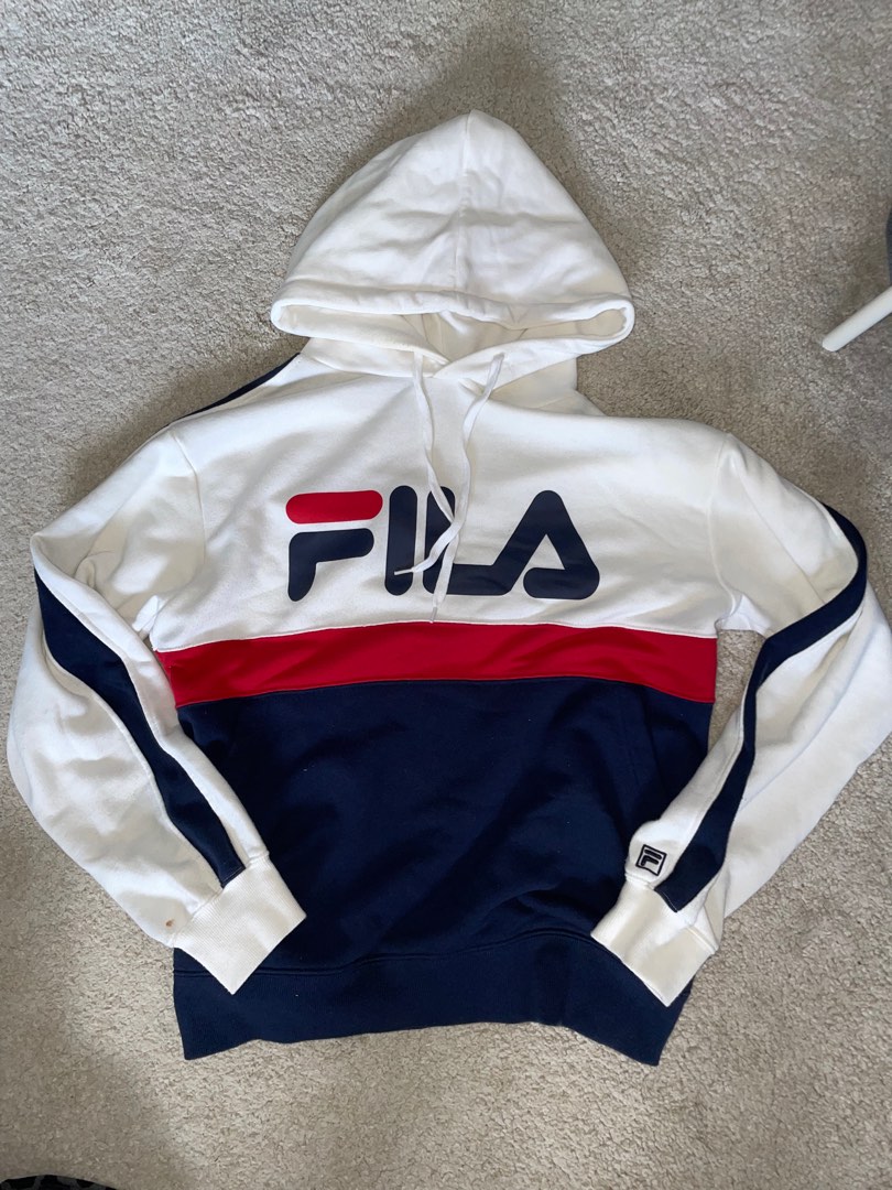Authentic FILA Hoodie, Women's Fashion, Coats, Jackets and Outerwear on ...