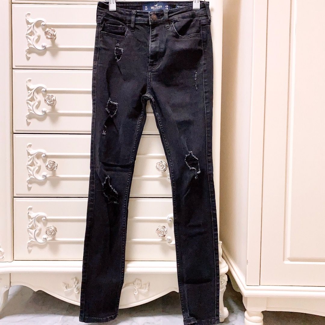 HOLLISTER° Classic Stretch High-Rise Super Skinny Jeans - Dark