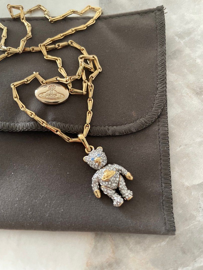 AMBUSH Sterling Silver Teddy Bear Pendant Necklace | Harrods AU