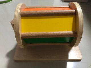Baby Montessori Toy set spinning drum teether