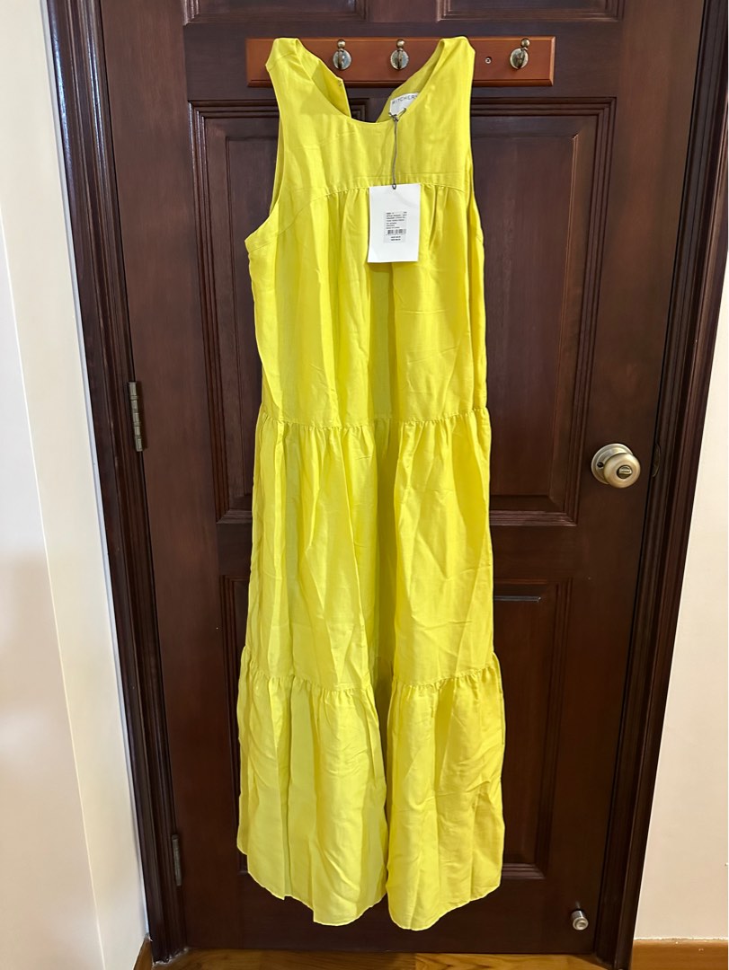 BNWT Witchery Yellow Maxi Dress, Women's Fashion, Dresses & Sets ...