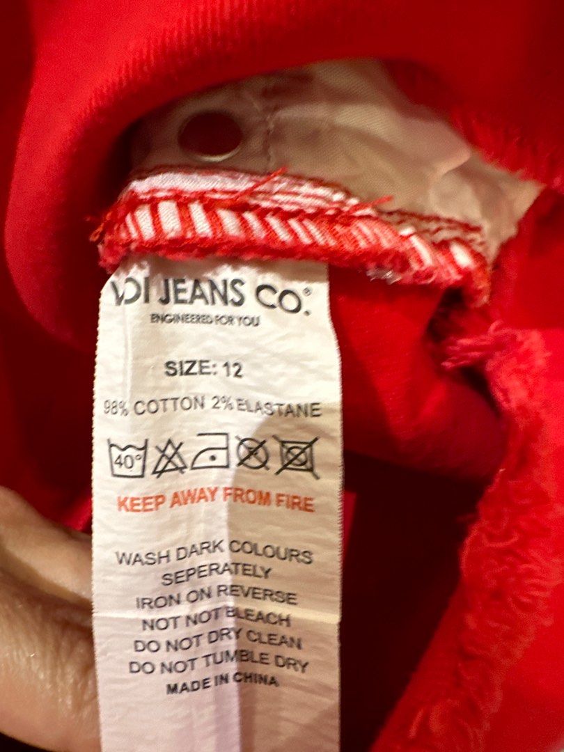 Voi jeans best sale red denim skirt