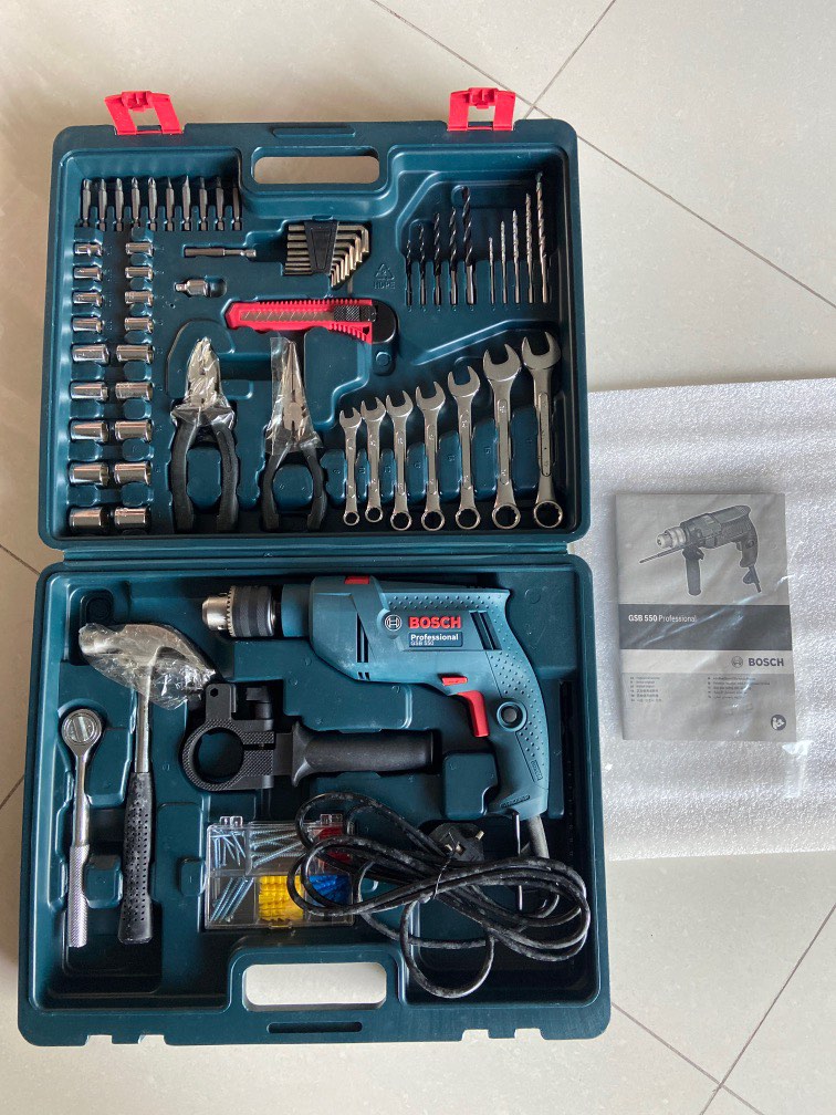 Bosch Drill and handyman set, Furniture & Home Living, Home Improvement & Organisation, Home
