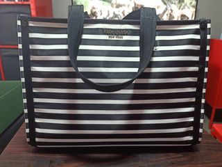 Kate Spade Sam Icon Leather Tote Bag Small True White in Spazzolato Leather  with Silver-tone - US