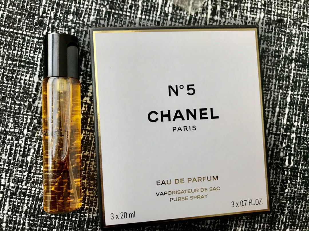 Chanel No5 Eau De Toilette x1 Travel Purse Spray x2 Refills 60ml New And  Sealed | eBay