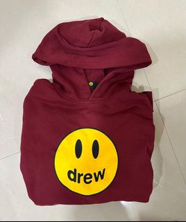 drew house Burgundy Printed Hoodie