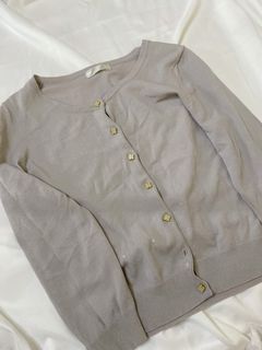 Cardigan lilac cardi ungu lucu pakaian wanita
