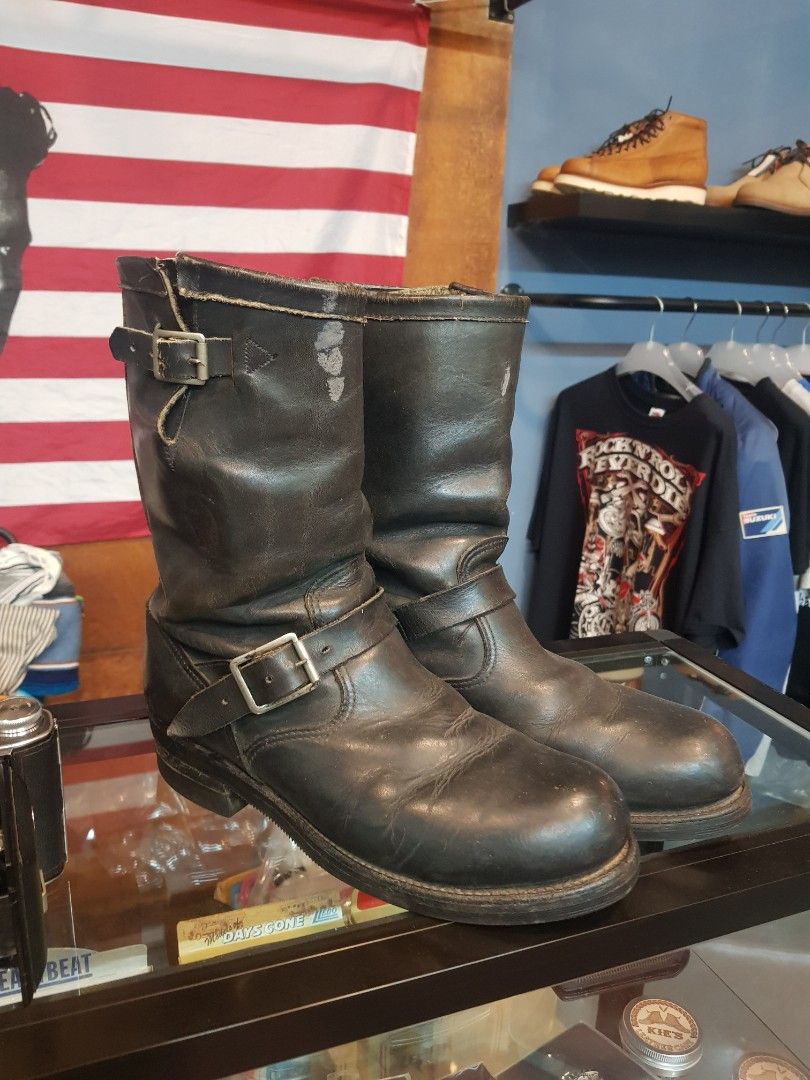 Vintage chippewa engineer best sale boots