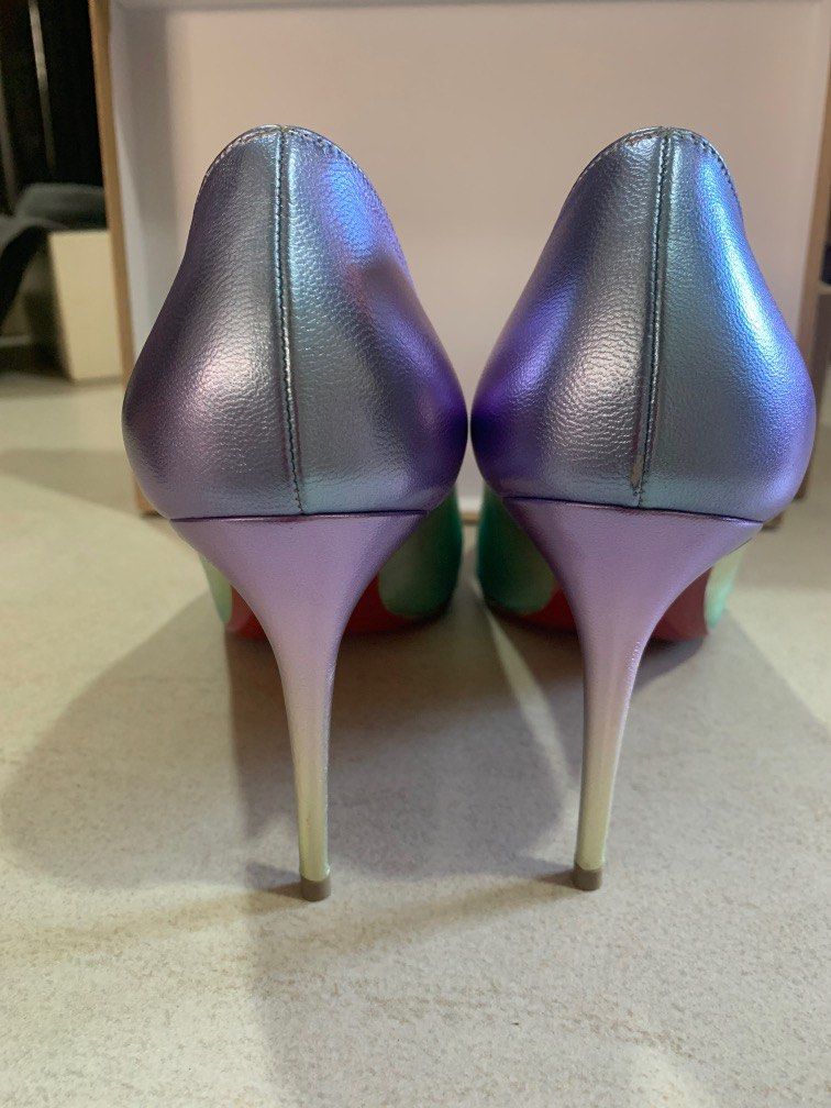 Christian louboutin on sale purple shoes