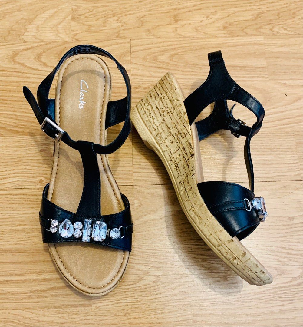Clarks wedge sandals uk shop
