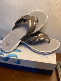 Clarks Women Sandal Brinkley Sea Pewter