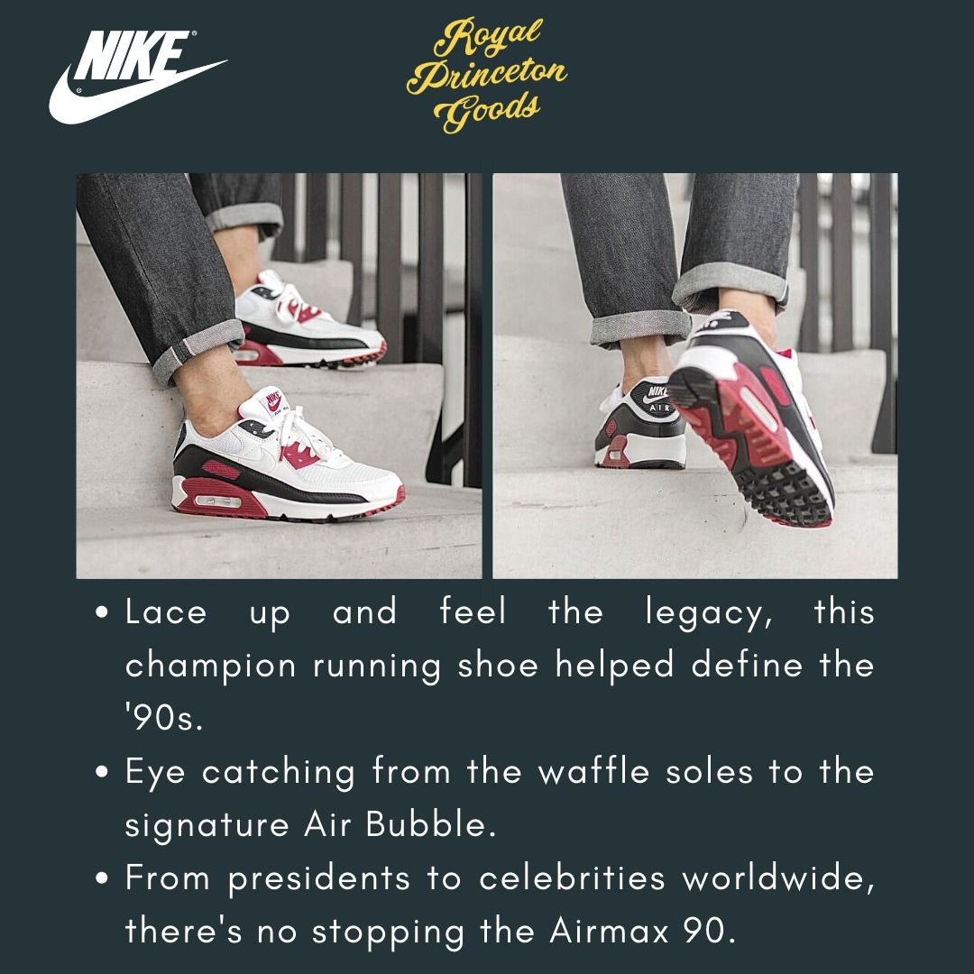 Royal maroon air max 90 clearance