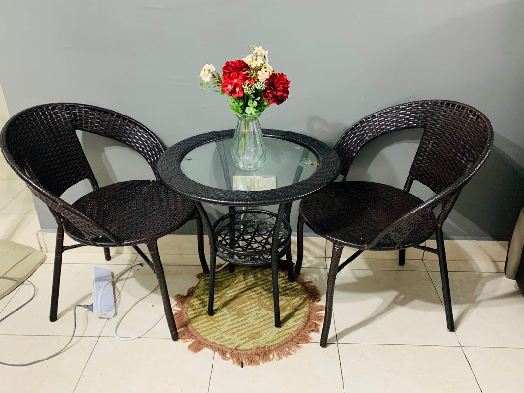 Coffee tables and chair (set), Furniture & Home Living, Home Decor