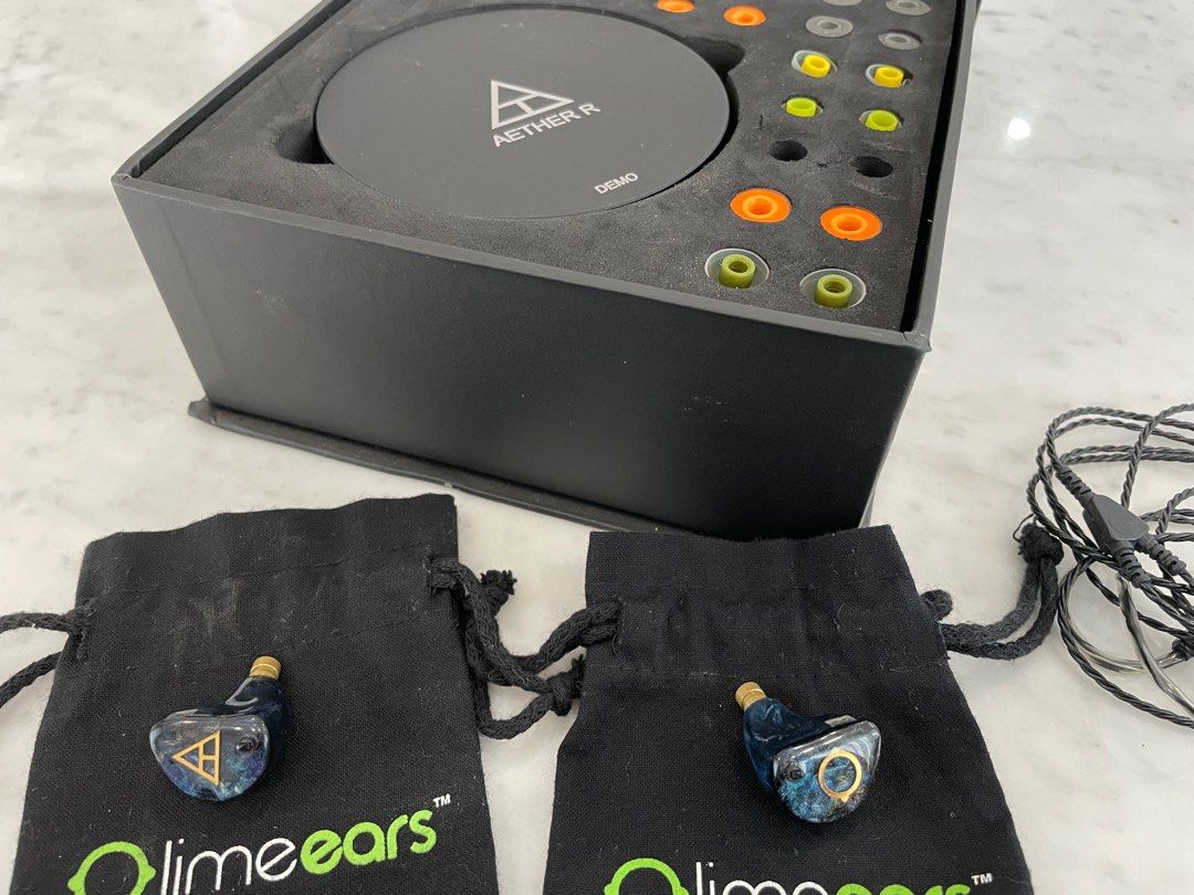 [Final Price Drop!] Pristine Lime Ears Aether R Universal IEM, Audio ...